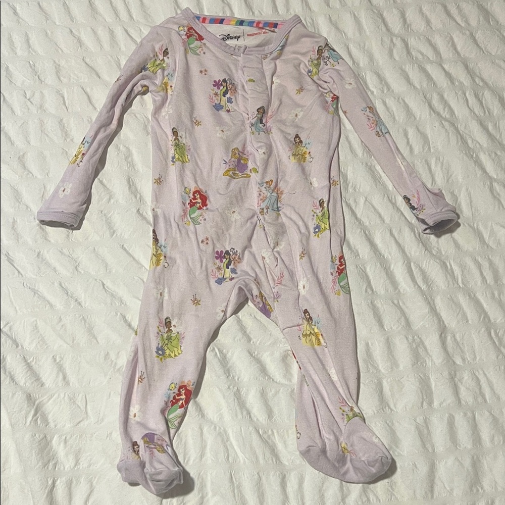 Magnetic Me Kids Disney Princess One Piece Footie - Light Purple